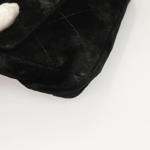 Chanel Black/Gold Velvet Velor Waist Bag - Picture 9 of 16